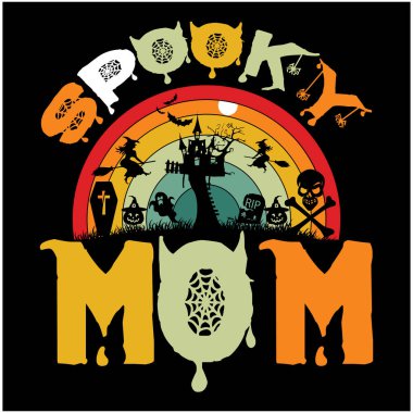 Cadılar Bayramı tişört tasarımı, Cadılar Bayramı harfleri SVG Tasarımı