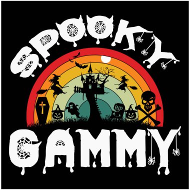 Cadılar Bayramı tişört tasarımı, Cadılar Bayramı harfleri SVG Tasarımı