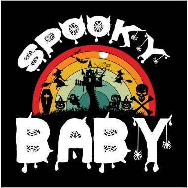 Cadılar Bayramı tişört tasarımı, Cadılar Bayramı harfleri SVG Tasarımı