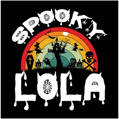 Cadılar Bayramı tişört tasarımı, Cadılar Bayramı harfleri SVG Tasarımı