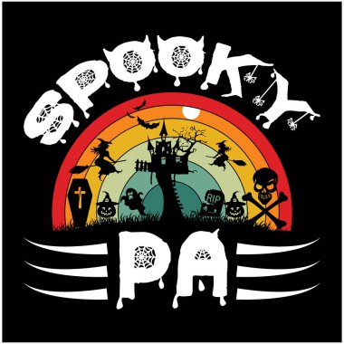 Cadılar Bayramı tişört tasarımı, Cadılar Bayramı harfleri SVG Tasarımı