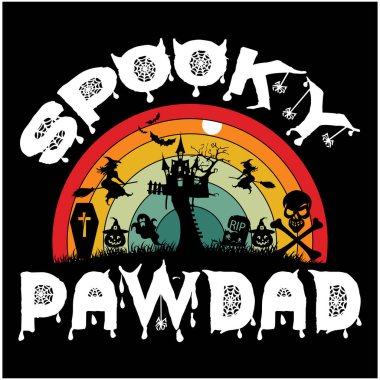 Cadılar Bayramı tişört tasarımı, Cadılar Bayramı harfleri SVG Tasarımı