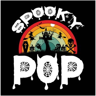 Cadılar Bayramı tişört tasarımı, Cadılar Bayramı harfleri SVG Tasarımı