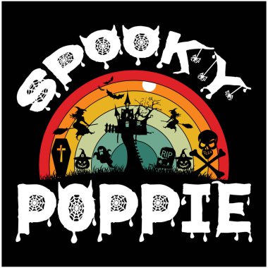 Cadılar Bayramı tişört tasarımı, Cadılar Bayramı harfleri SVG Tasarımı