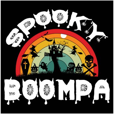 Cadılar Bayramı tişört tasarımı, Cadılar Bayramı harfleri SVG Tasarımı