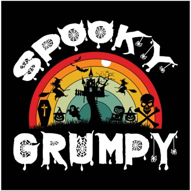 Cadılar Bayramı tişört tasarımı, Cadılar Bayramı harfleri SVG Tasarımı