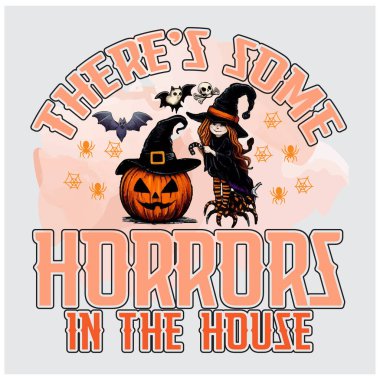 Komik Cadılar Bayramı Hayalet tişörtü tasarımı  