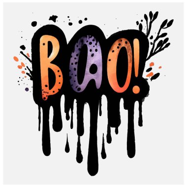 Balkabağı Cadılar Bayramı tişört tasarım vektör dosyası