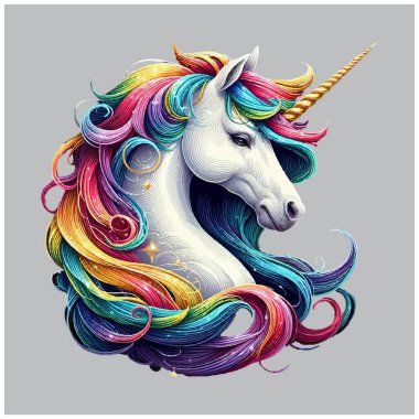 Tek boynuzlu at vektör tasarımı, Tek boynuzlu at vektör dosyası