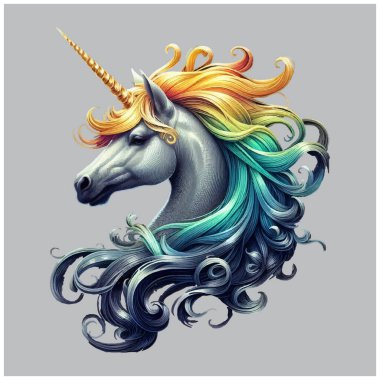 Tek boynuzlu at vektör tasarımı, Tek boynuzlu at vektör dosyası