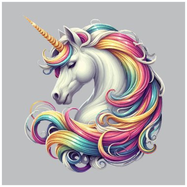 Tek boynuzlu at vektör tasarımı, Tek boynuzlu at vektör dosyası