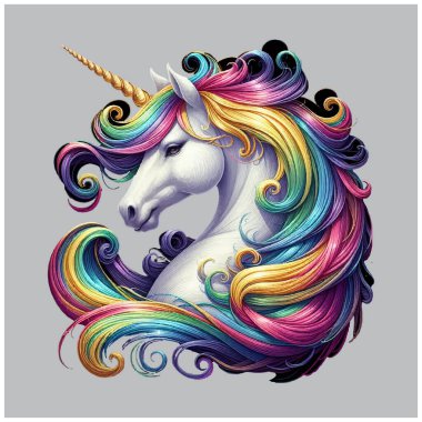 Tek boynuzlu at vektör tasarımı, Tek boynuzlu at vektör dosyası