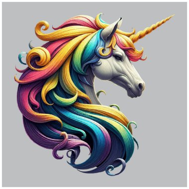 Tek boynuzlu at vektör tasarımı, Tek boynuzlu at vektör dosyası