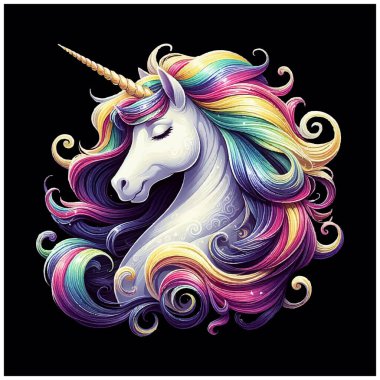 Tek boynuzlu at vektör tasarımı, Tek boynuzlu at vektör dosyası