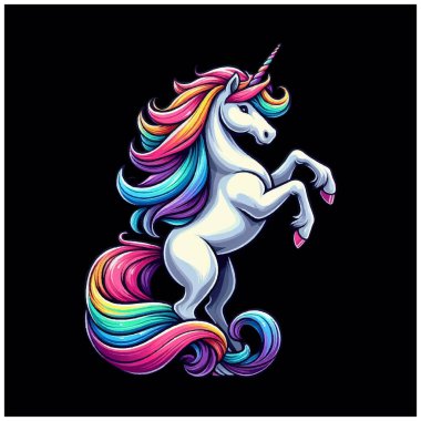 Tek boynuzlu at vektör tasarımı, Tek boynuzlu at vektör dosyası