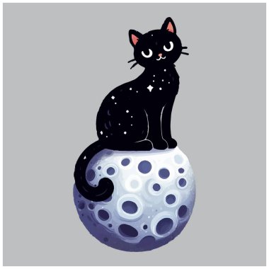 Tuhaf Kara Kedi vektör tasarımı, Tuhaf Kara Kedi vektör dosyası