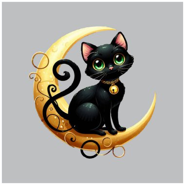 Tuhaf Kara Kedi vektör tasarımı, Tuhaf Kara Kedi vektör dosyası