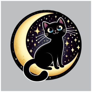 Tuhaf Kara Kedi vektör tasarımı, Tuhaf Kara Kedi vektör dosyası