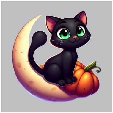 Tuhaf Kara Kedi vektör tasarımı, Tuhaf Kara Kedi vektör dosyası