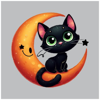 Tuhaf Kara Kedi vektör tasarımı, Tuhaf Kara Kedi vektör dosyası
