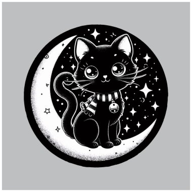 Tuhaf Kara Kedi vektör tasarımı, Tuhaf Kara Kedi vektör dosyası