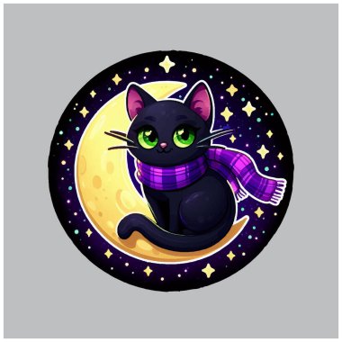 Tuhaf Kara Kedi vektör tasarımı, Tuhaf Kara Kedi vektör dosyası