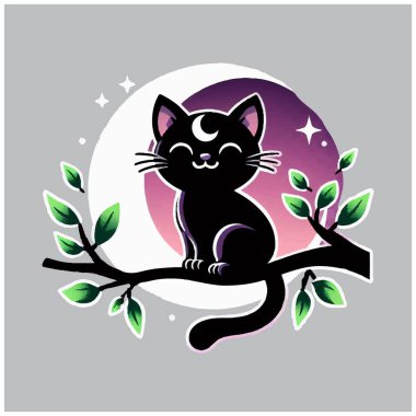 Tuhaf Kara Kedi vektör tasarımı, Tuhaf Kara Kedi vektör dosyası