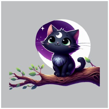 Tuhaf Kara Kedi vektör tasarımı, Tuhaf Kara Kedi vektör dosyası