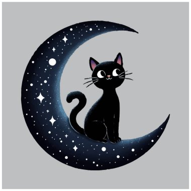 Tuhaf Kara Kedi vektör tasarımı, Tuhaf Kara Kedi vektör dosyası