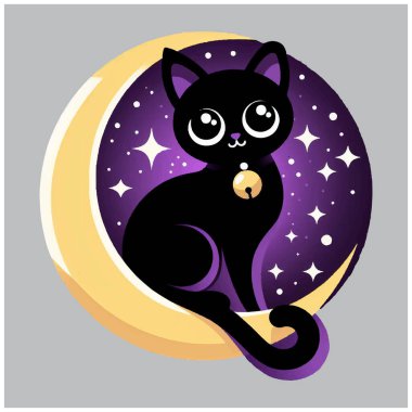 Tuhaf Kara Kedi vektör tasarımı, Tuhaf Kara Kedi vektör dosyası