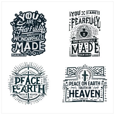 Christian Minimal Typography tişört tasarımı