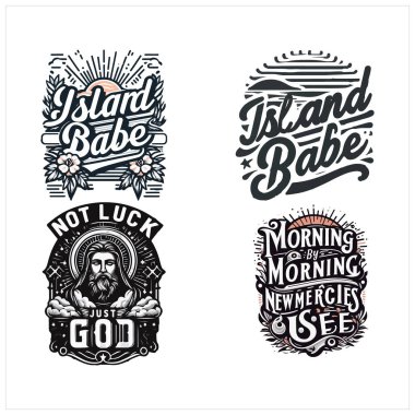 Christian Minimal Typography tişört tasarımı