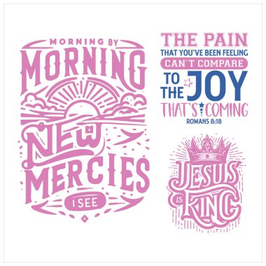 Christian Minimal Typography tişört tasarımı