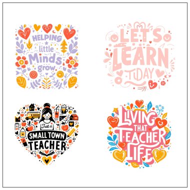 Öğretmen Boho tişört tasarımı