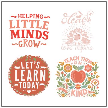 Öğretmen Boho tişört tasarımı