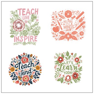 Öğretmen Boho tişört tasarımı