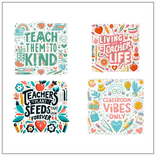 Öğretmen Boho tişört tasarımı