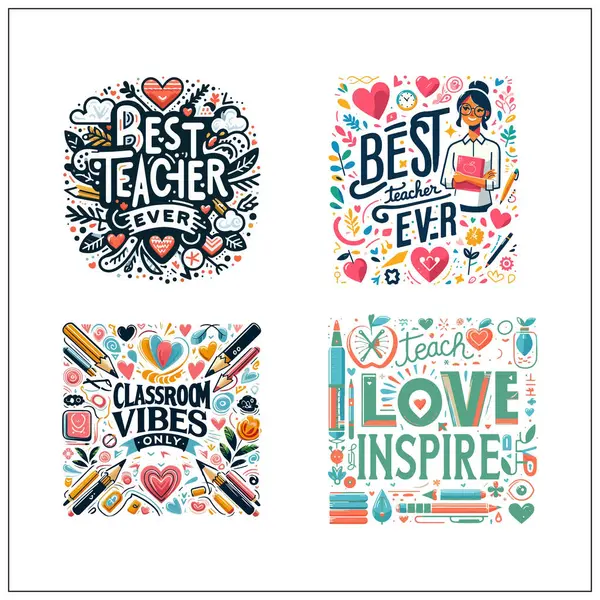 Öğretmen Boho tişört tasarımı