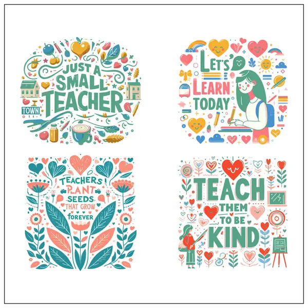 Öğretmen Boho tişört tasarımı