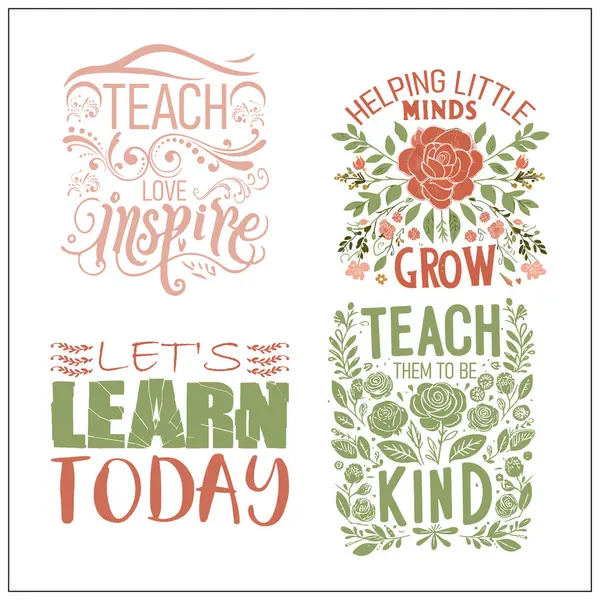 Öğretmen Boho tişört tasarımı