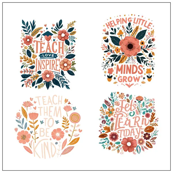 Öğretmen Boho tişört tasarımı