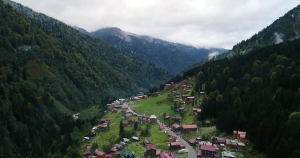 Camlihemsin Deki Ayder Platosu Rize Ünlü Bir Turist Mekanı Karadeniz — Stok video