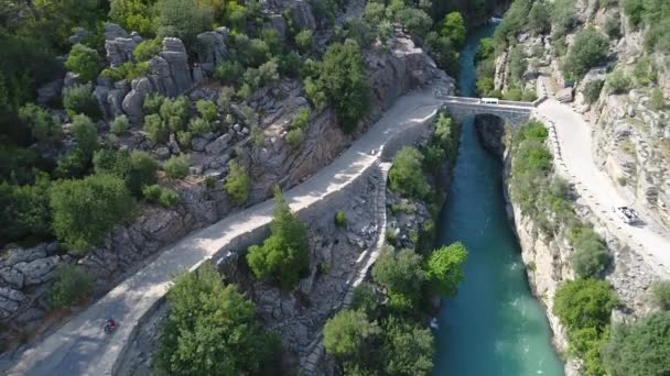 Koprulu Canyon Adalah Sebuah Ngarai Dan Taman Nasional Provinsi Antalya — Stok Video