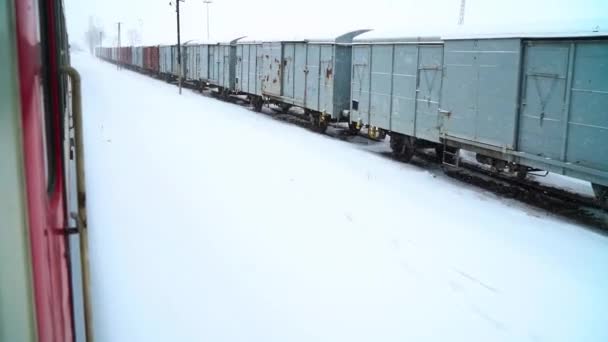 Reizen Met Eastern Express Het Winterseizoen — Stockvideo
