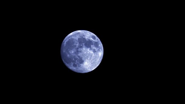 Блакитний Місяць Прекрасний Місяць Небі — стокове відео