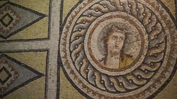 Zeugma Mozaik Müzesi Dünyanın Büyük Mozaik Koleksiyonlarından Biri Zeugma Antik — Stok video