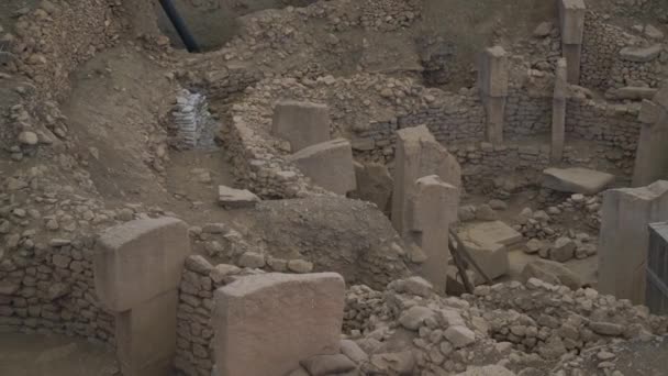 Gobekli Tepe Templo Más Antiguo Del Mundo Gobeklitepe Sitio Arqueológico — Vídeo de stock