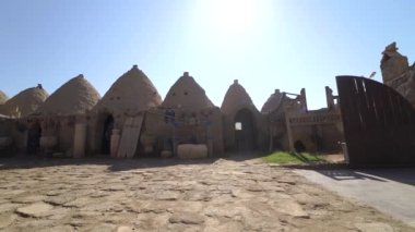 Harran evleri, geleneksel koni evleri, Harran, Sanliurfa 'da.