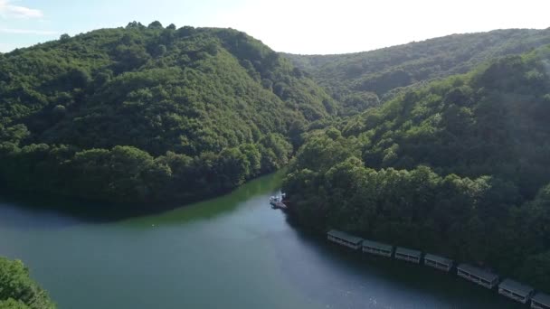 Sakligol Dolda Sjön Stor Naturlig Sjöutsikt Sile Istanbul — Stockvideo