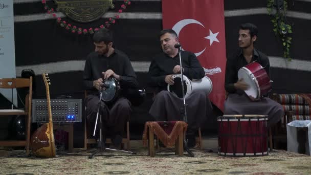 Sanli Urfa Turcja Września 2022 Impreza Muzyczna Nazwie Sira Gecesi — Wideo stockowe
